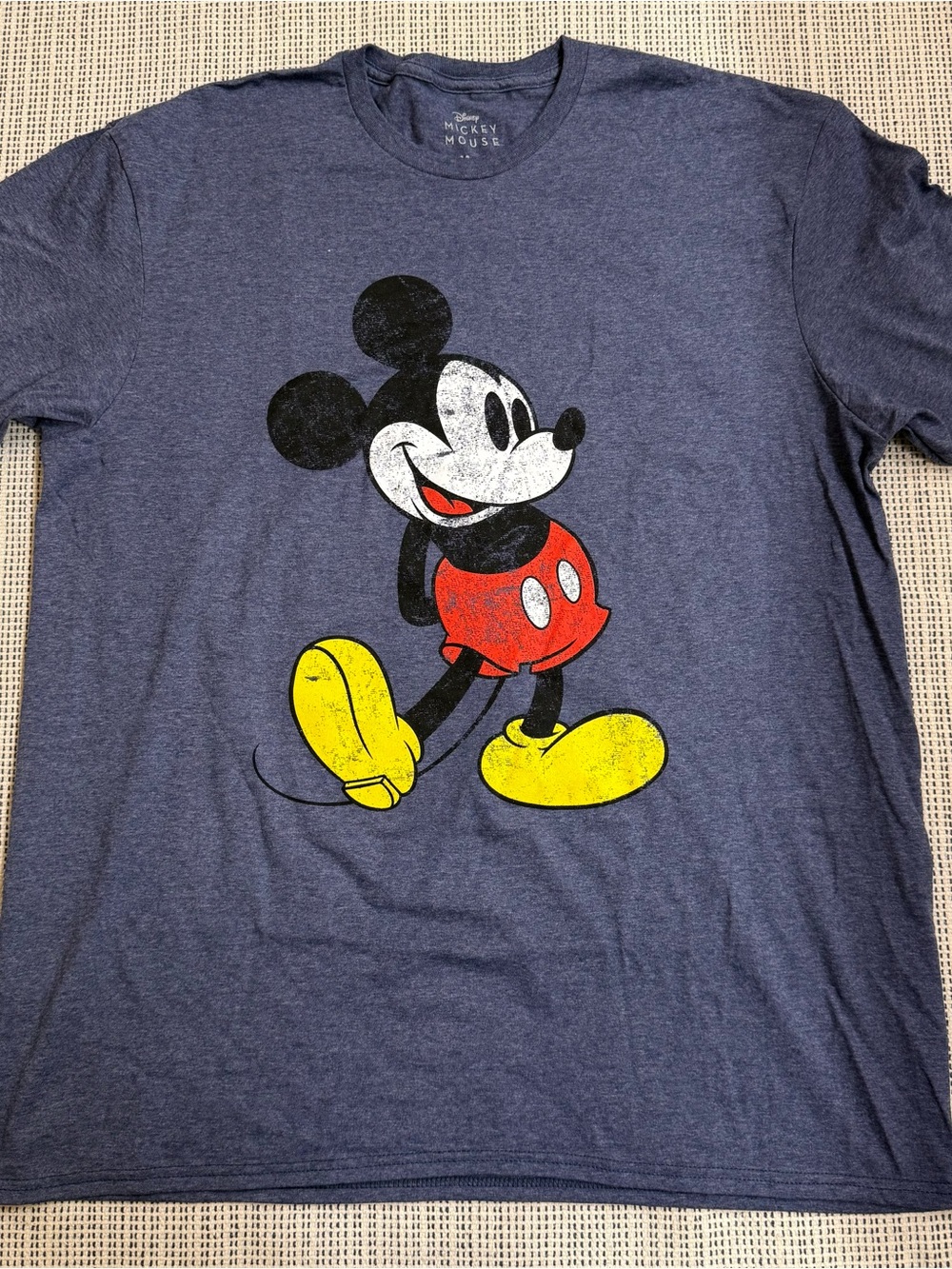 Disney Blue Tee with Classic Mickey Print